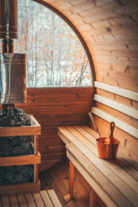 barrel sauna