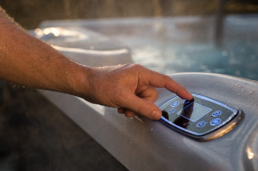 best temperature for hot tub