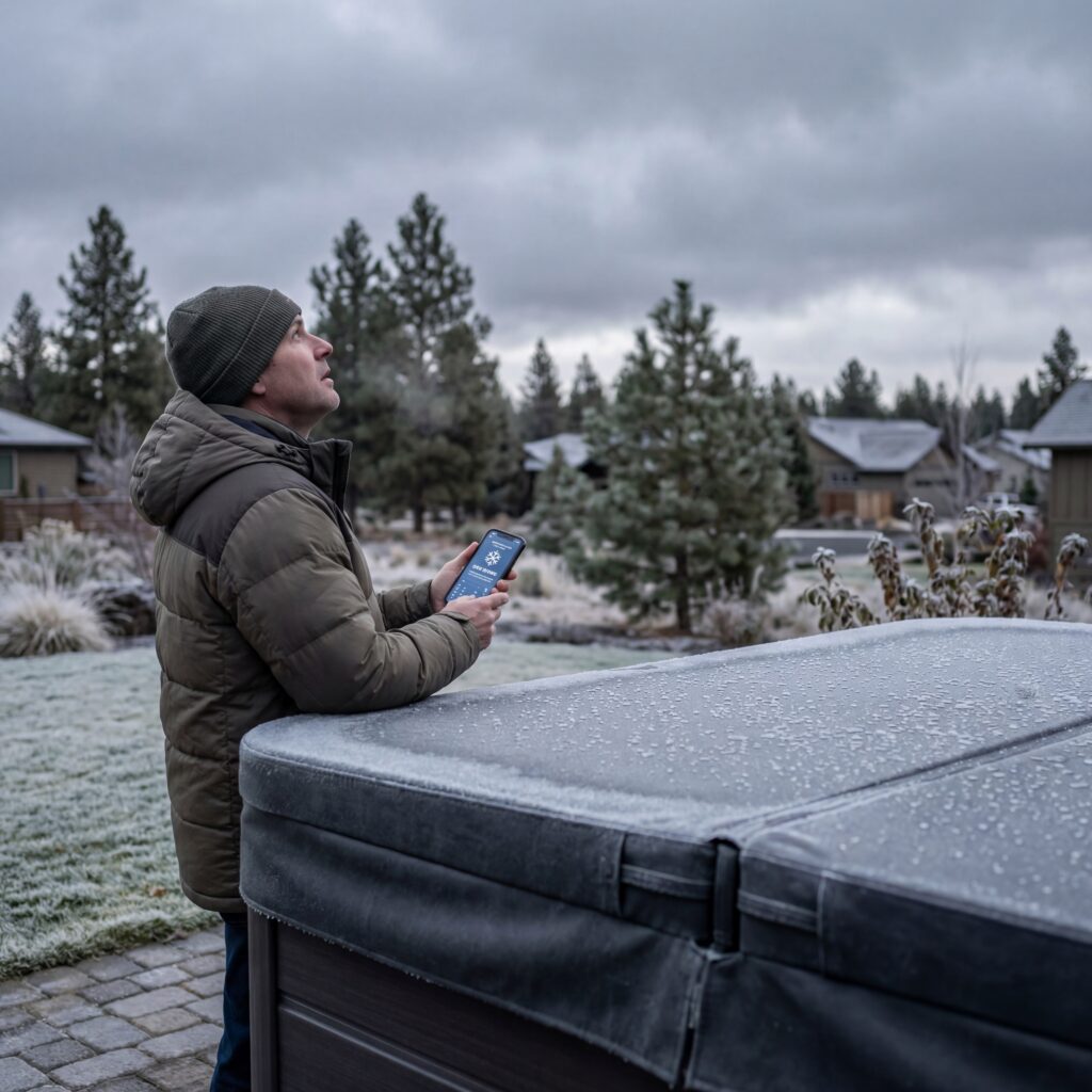 winterize hot tub steps
